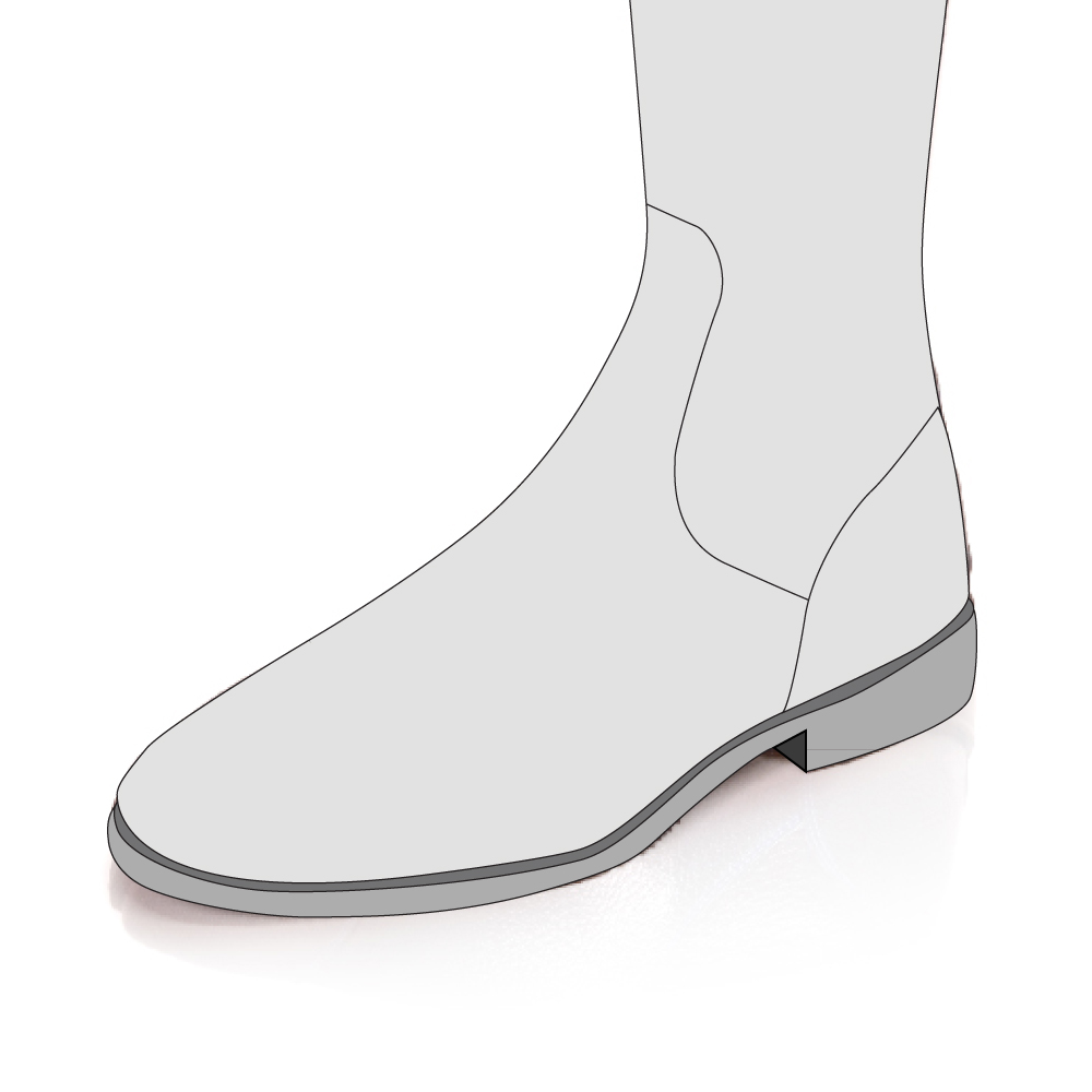 Foot Section with No Toe Cap