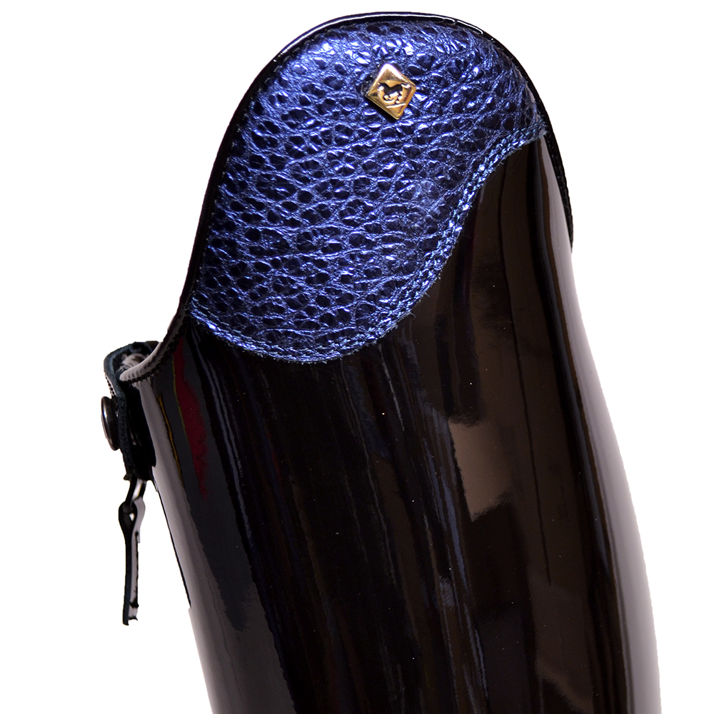 DeNiro Bellini Dressage Patent Black Bonjournjo Blue